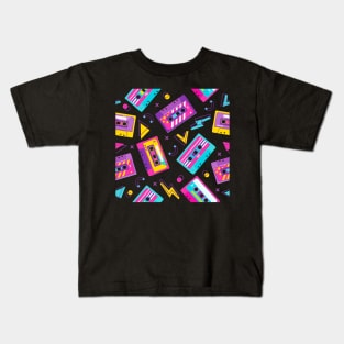 Colorful Music Mixtapes Kids T-Shirt